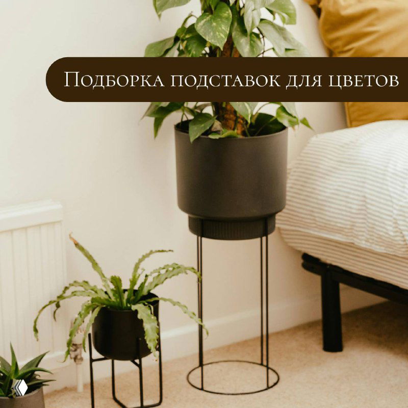 Подборка подставок для цветов для интерьера