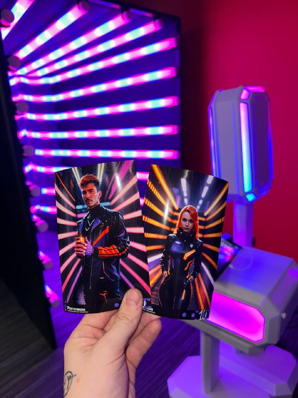 «Неоновый Туннель» + нейросети — фотозона