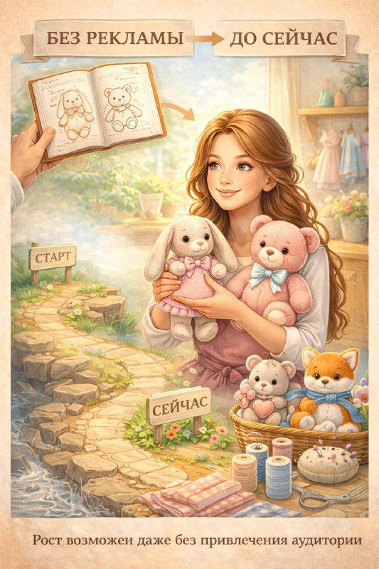 Как выглядит маршрут, когда канал растёт без рекламы