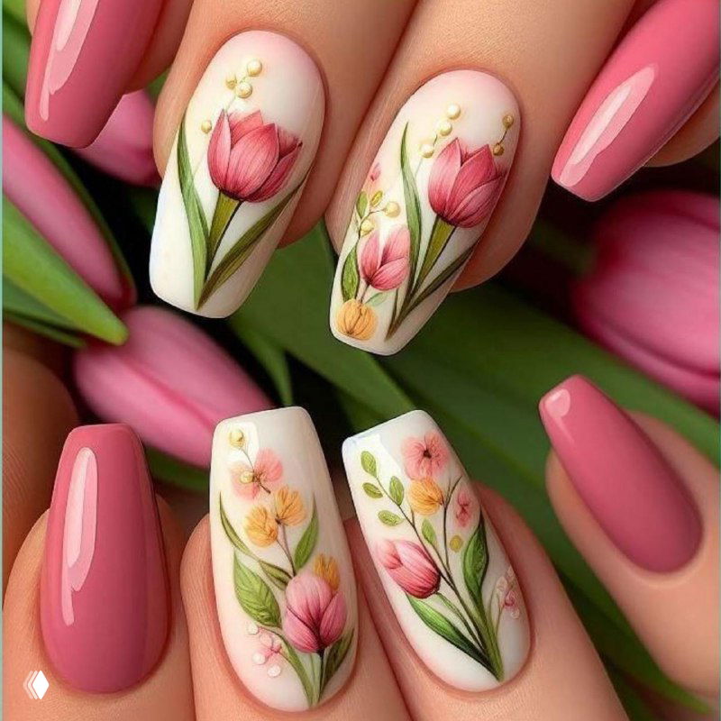 Весеннее вдохновение в маникюре