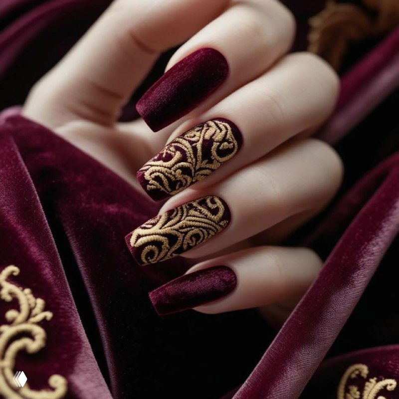 Бархат + золото — королевский дизайн