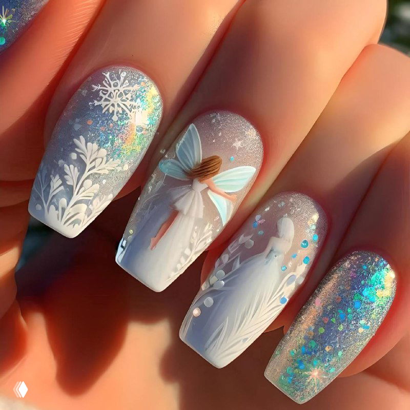 Зимняя сказка: волшебный маникюр для клиенток