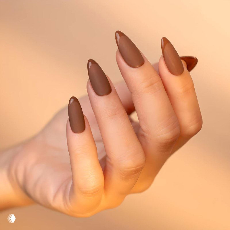 Шоколадное настроение в маникюре