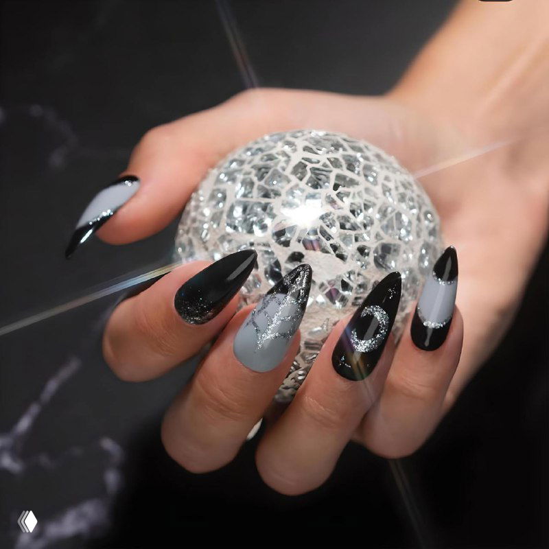 Готический шик: черно‑серебристый дизайн