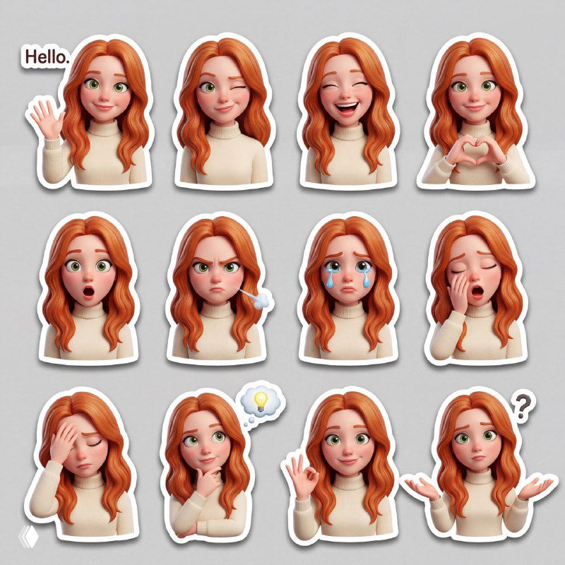 Промт для стикеров телеграм