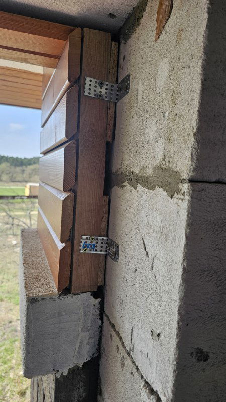 Установка окон GEALAN S9000 в доме из газобетона