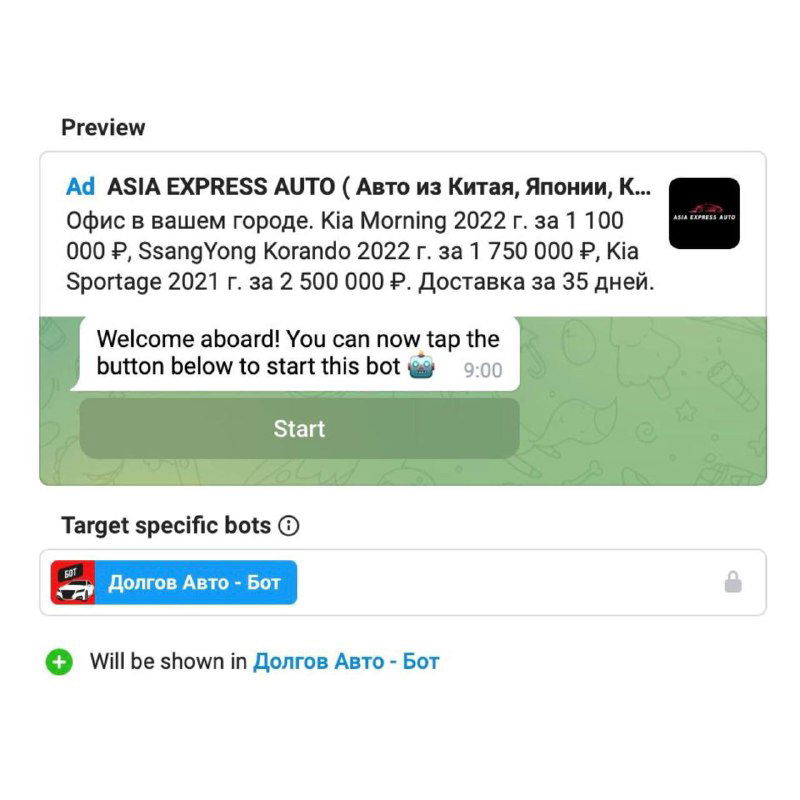 Реклама в ботах Telegram для русскоязычных проектов