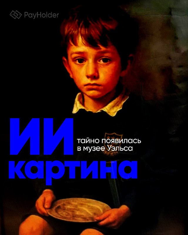 ИИ-картина тайно появилась в музее Уэльса