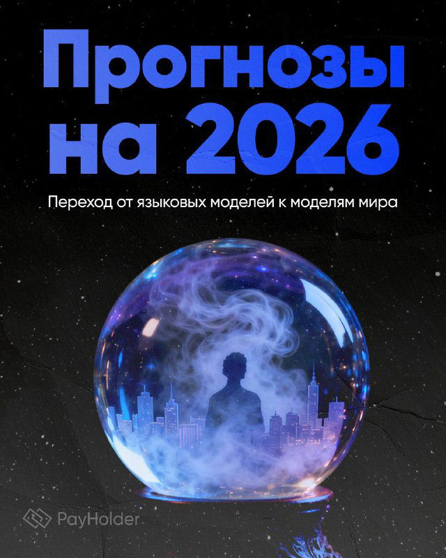 Прогнозы на 2026: от языковых моделей к моделям мира