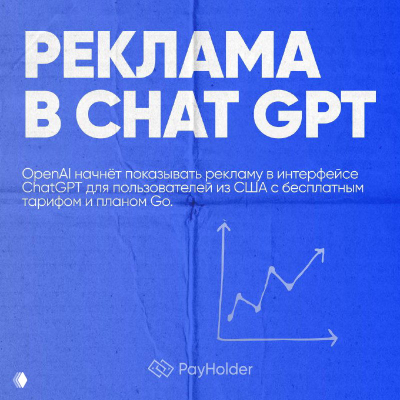 OpenAI запускает рекламу в ChatGPT