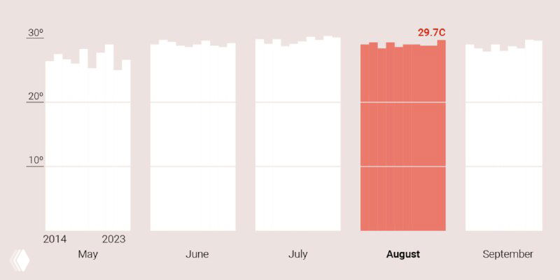 Приём: акцент на верхушке столбцов