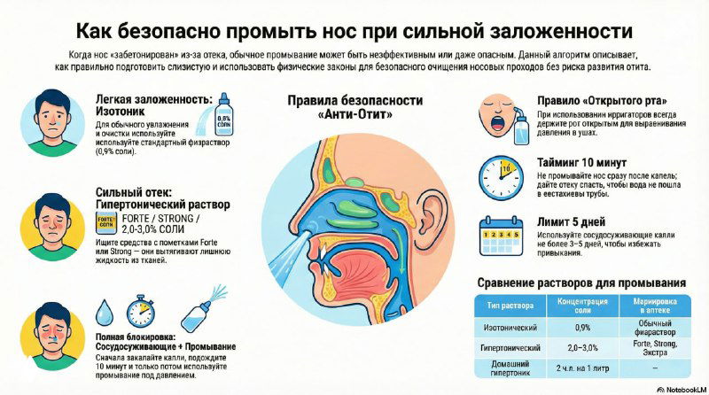 Дополнение к промыванию носа при сильной заложенности