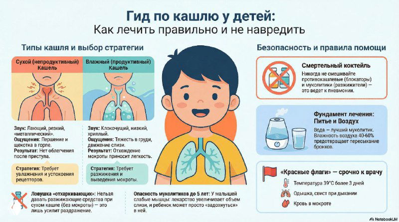 Кашель у детей: почему пугает и как не усугублять