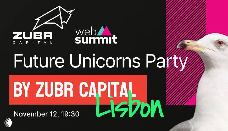 Web Summit is coming! Zubr Future Unicorns Party