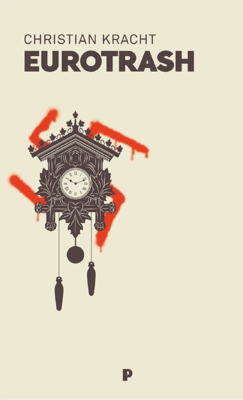 Светлая обложка с настенными часами и графическим элементом в виде красных брызг — художественная метафора и авторский знак оформления.