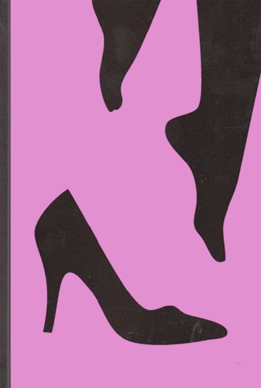 Графическая обложка с силуэтами женских ног и туфель на розовом фоне; элегантный минимализм и силуэты создают акцент на образе и социальной роли героини.