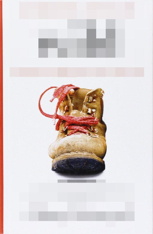 Обложка с одиноким походным ботинком на белом фоне; образ путешествия и исцеления в визуальной подборке из шести обложек.