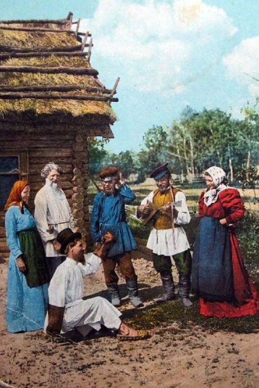 Открытки 1900–1910 — типы русских