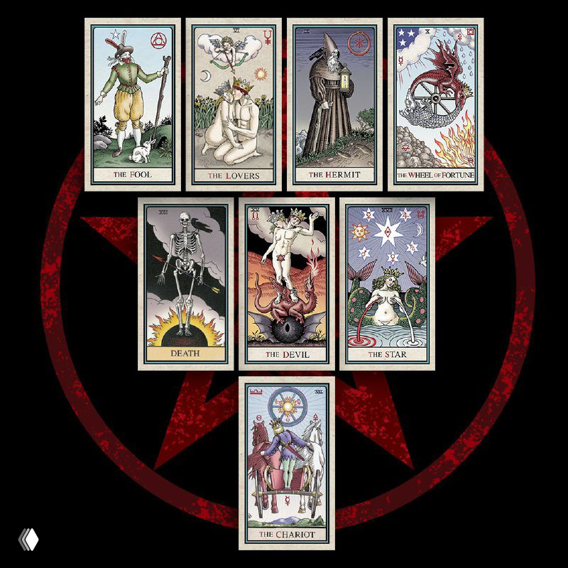 Ночной расклад таро и книжные ассоциации