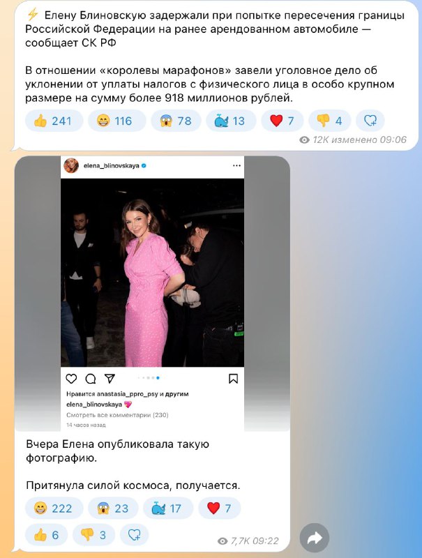 Пока все репостят задержание Блиновской