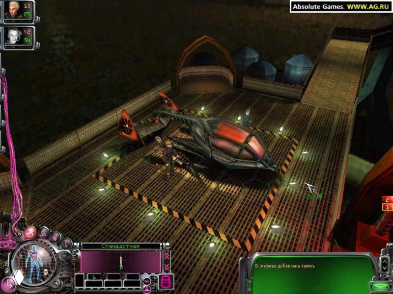 Темный научно‑фантастический интерьер с техникой, кабинами и интерфейсом игрока — кадр из киберпанк‑стилистики, ассоциирующийся с «Код доступа: Рай».