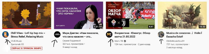 В YouTube снова отображаются аватарки