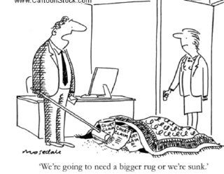 Sweep under the carpet