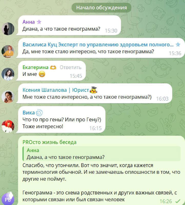 Что такое генограмма?