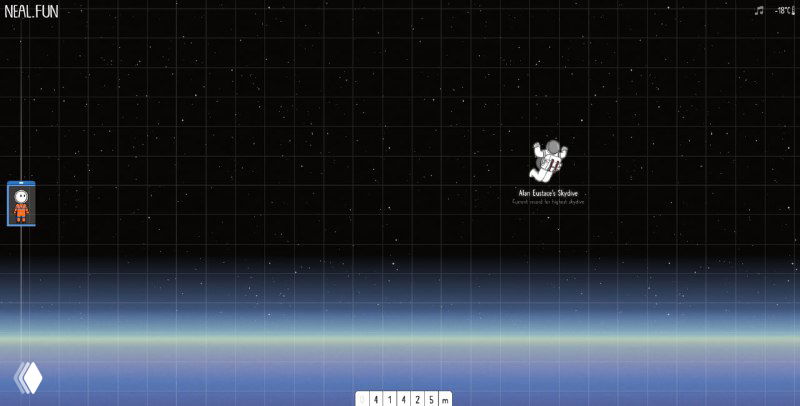 Скриншот космической стадии: небольшой космический объект или спутник на фоне звёзд и подпись высоты в интерфейсе.