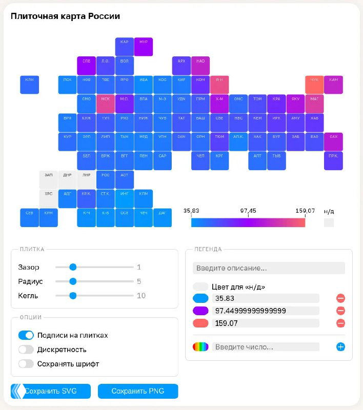 Tilemapper — сервис плиточных карт России