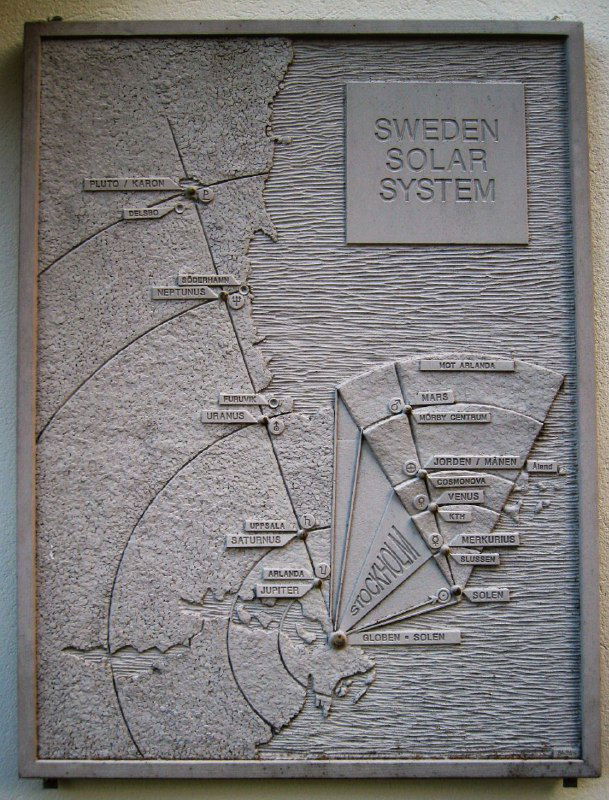 Крупнейшая масштабная модель Солнечной системы в Швеции