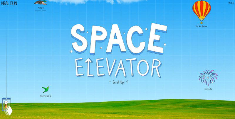Space Elevator — лифт до линии Кармана (интерактив)