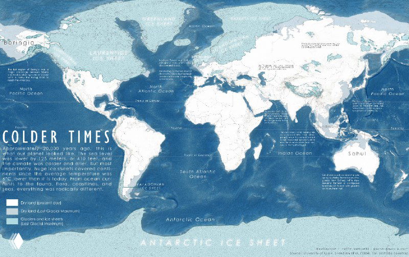 Планета во время последнего Ледникового периода ≈26–19 тыс.