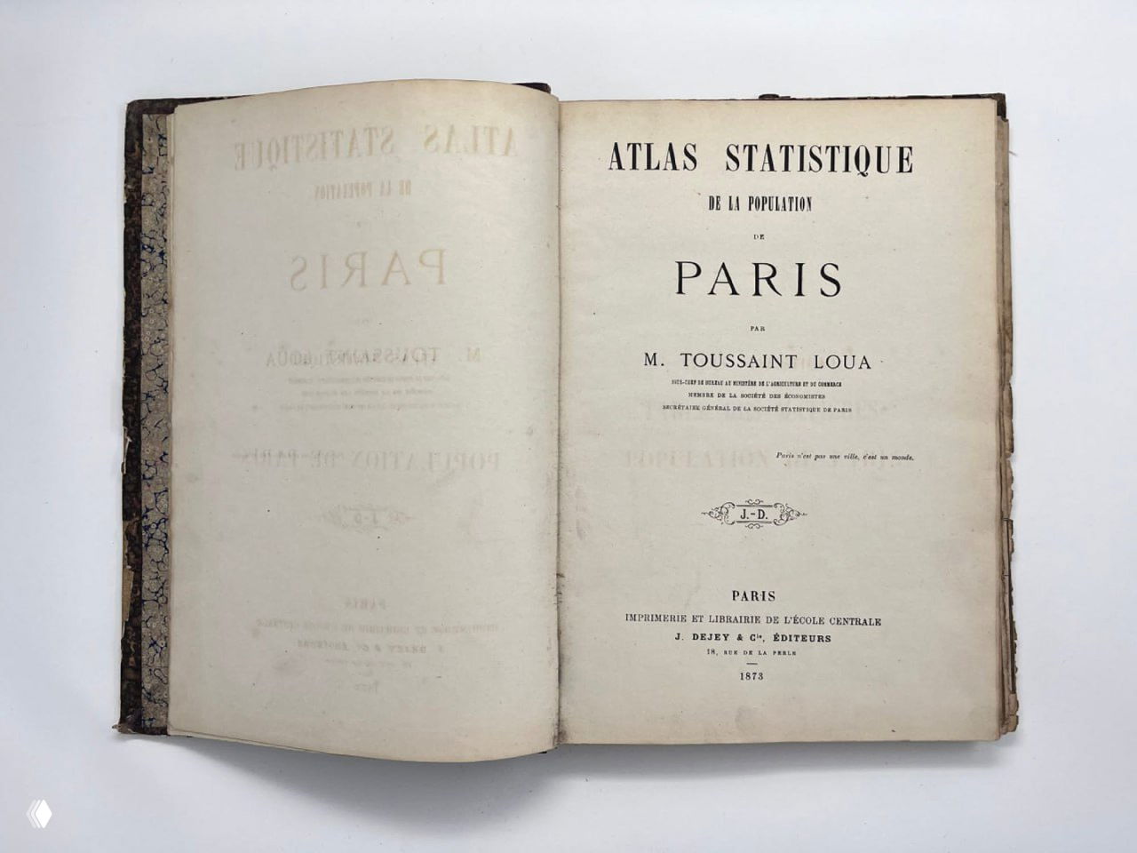 Статистический атлас населения Парижа 1873 года