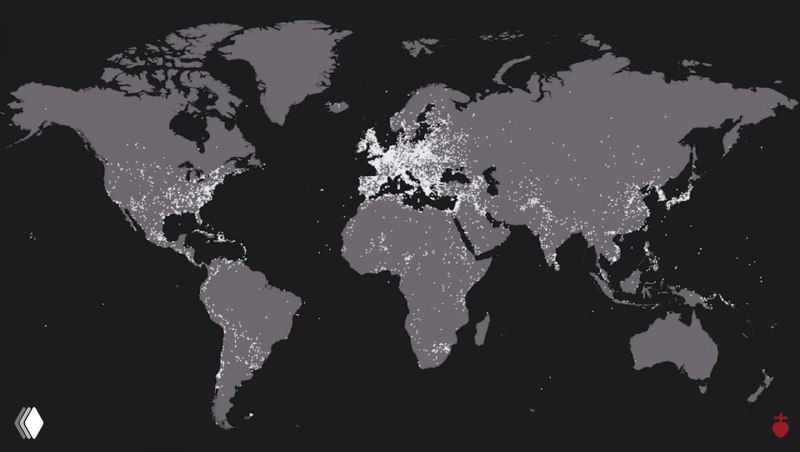 Карта 10 624 сражений в мире, 2500 до н. э.–2023