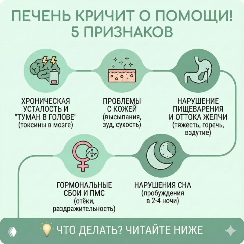 Печень кричит о помощи! 5 признаков