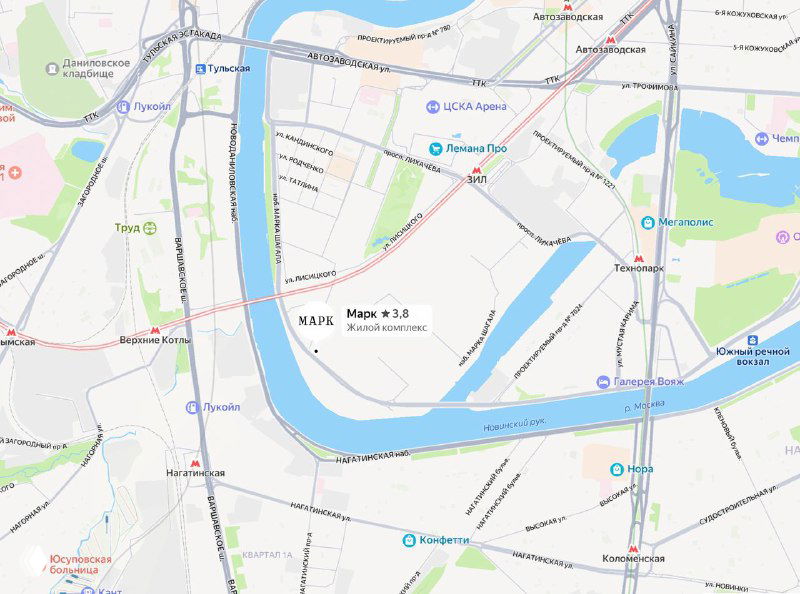 ЖК МАРК от ЛСР — первая линия Москвы-реки