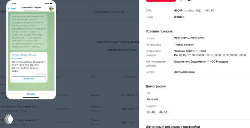 Шаги запуска рекламы в МТС Маркетолог: оплата и модерация
