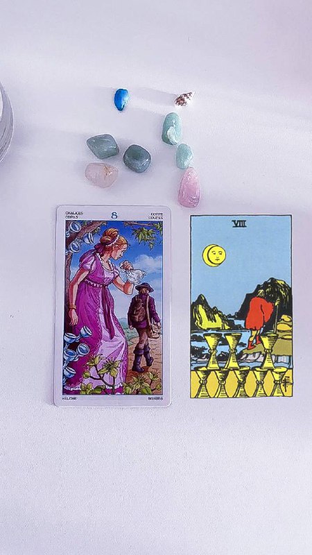 8 Кубков. Колода «Колесо Года»