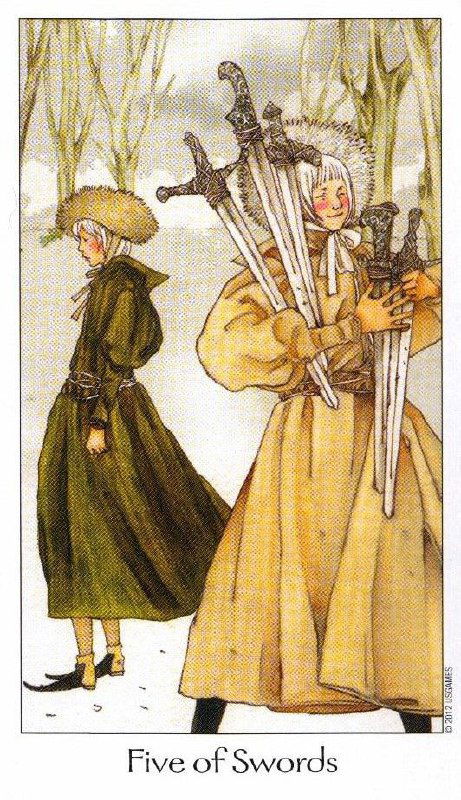 Как я узнала значение Пятерки Мечей...😵‍💫