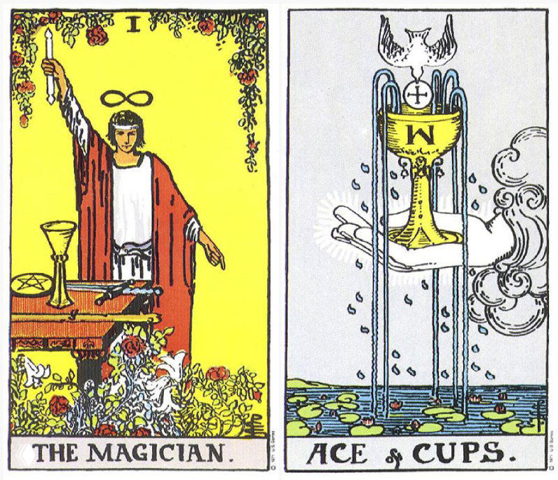 Что плохого в арканах Маг и Туз Кубков?