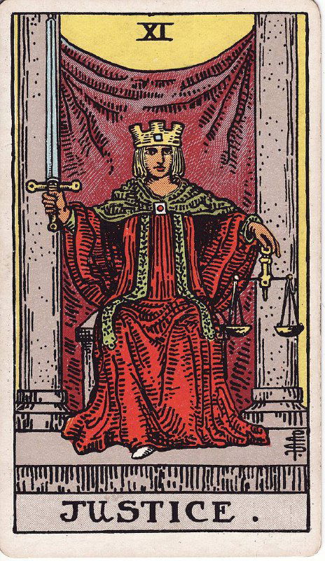 Разбор аркана Справедливость в Таро