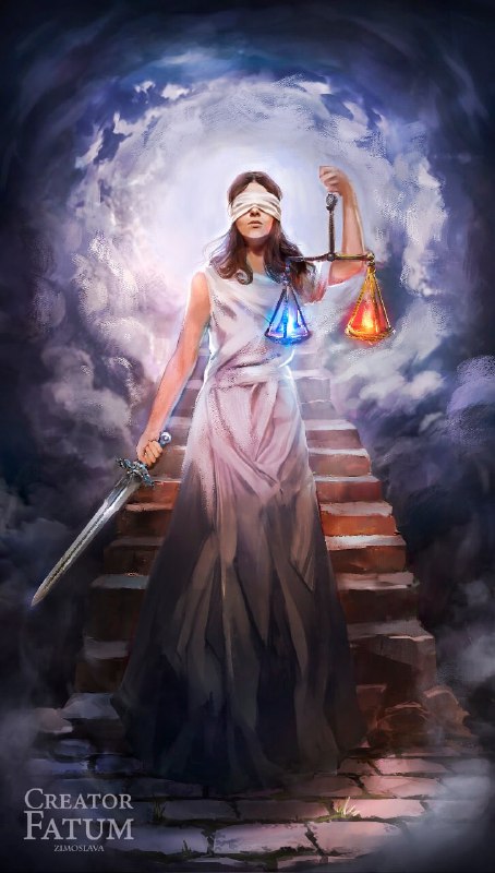 Справедливость в любви и отношениях. Значения аркана