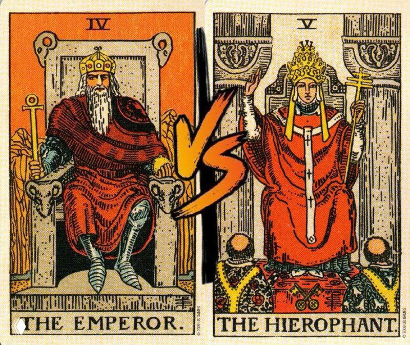 Император и Иерофант: сходства и различия