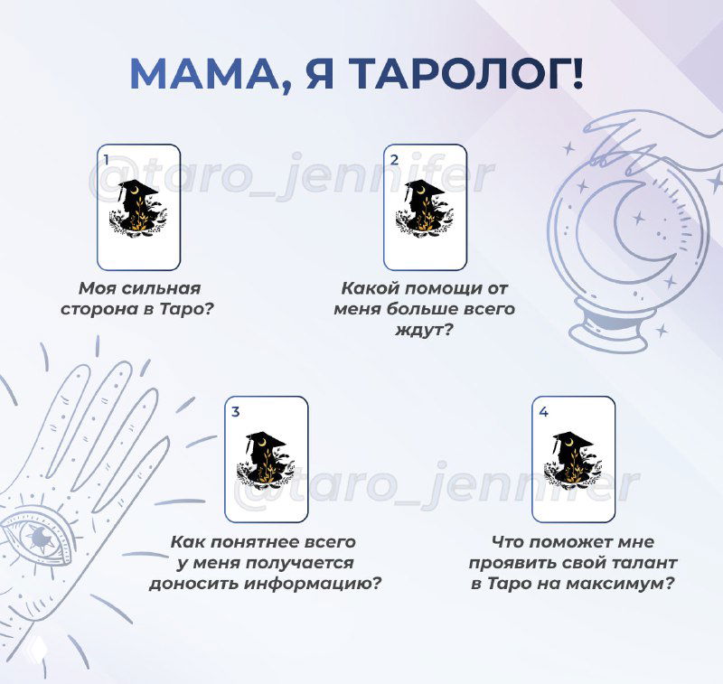 Схема расклада: Какой вы Таролог?