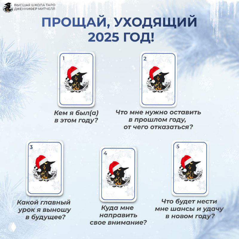 Схема расклада на уходящий год 🎄
