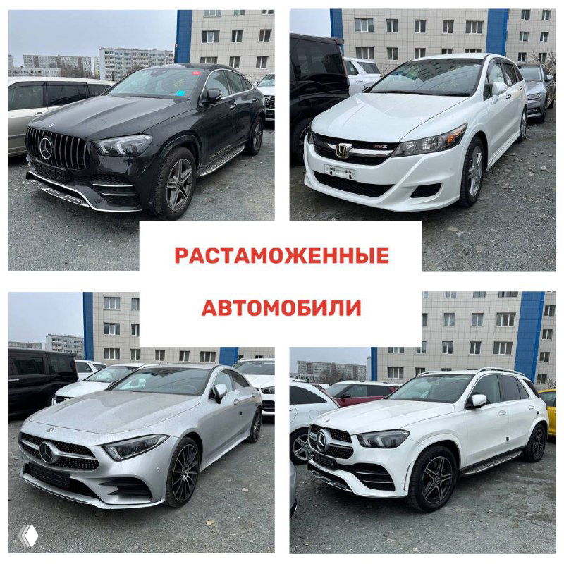 Фотоотчёт растаможенных автомобилей за неделю