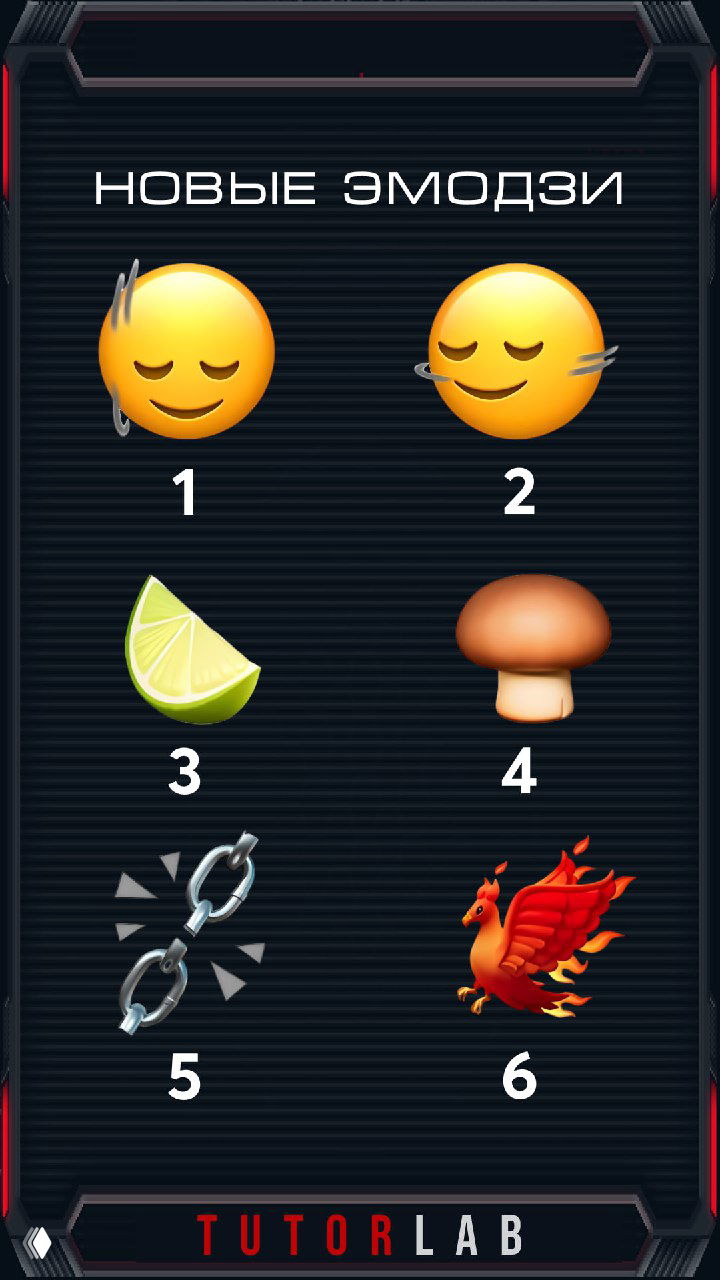 Новые эмодзи и их значения