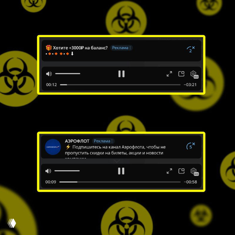 Telegram Ads в видео — наблюдения и проблемы