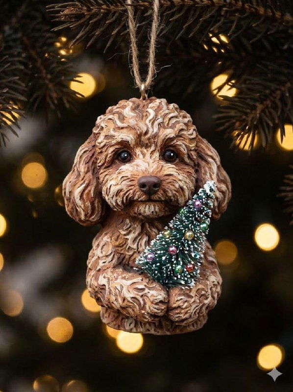 Промпт: Новогодняя игрушка вашего домашнего животного